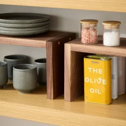 West Elm Reds Wood Design Kitchen Shelf Riser