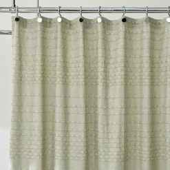 West Elm Reese Cotton Linen Shower Curtain