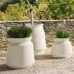 West Elm Remmi Ficonstone Indoor/Outdoor Planters