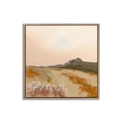 West Elm Remote Sunrise Framed Canvas Wall Art