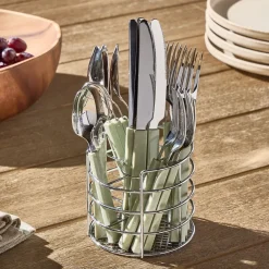 West Elm Resin Flatware & Caddy (Set of 20)