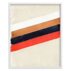 West Elm Retro Stripes Framed Wall Art by Minted for