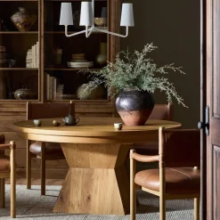 West Elm Rhoda Round Extendable Dining Table (60"–80")