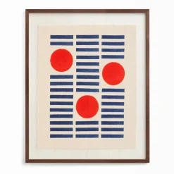 West Elm "Rhythm Running Through You" Framed Textile Art by Minted for