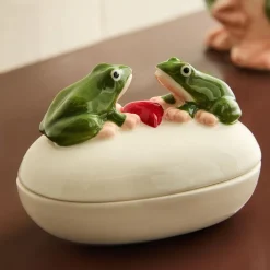 West Elm Ribbit Means I Love You Decorative Box