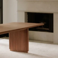 West Elm Rina Curved Pedestal Dining Table (88", 104")