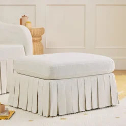 Kids West Elm Robin Pleated Skirt Storage Ottoman