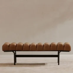 West Elm Rodney Leather Bench (55")