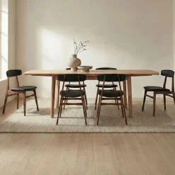 West Elm Roebling Leather Dining Chair (Set of 2)
