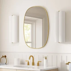 West Elm Rounded Edge Bath Mirror