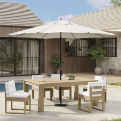 West Elm Round Outdoor Market Umbrella (11')