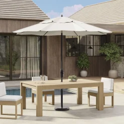West Elm Round Outdoor Market Umbrella (9')