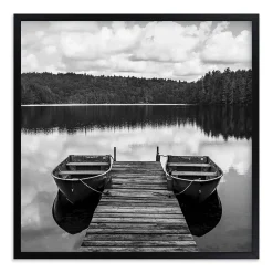 West Elm Row Boats Framed Wall Art by Minted for