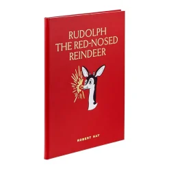 West Elm Rudolph The Red-Nosed Reindeer Leather Book