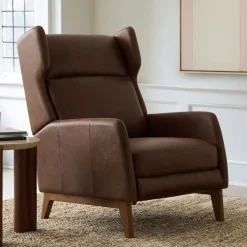West Elm Ryder Leather Recliner