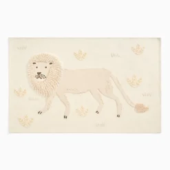 West Elm Safari Neutral Lion Rug