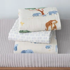 West Elm Safari Organic Cotton Swaddle Set
