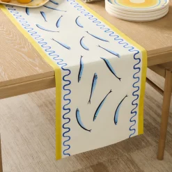 West Elm Sardine Cotton Table Runner