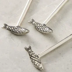 West Elm Sardine Metal Cheese Knives (Set of 3)