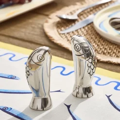 West Elm Sardine Metal Salt & Pepper Shakers