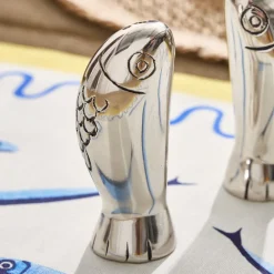 West Elm Sardine Metal Salt & Pepper Shakers