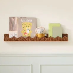 Kids West Elm Scallop Rattan Shelf (32")
