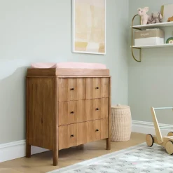 Kids West Elm Scalloped Narrow Dresser with Removable Topper (35")