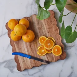 West Elm Scalloped Wood Cutting Board