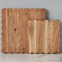 West Elm Scalloped Wood Cutting Board