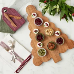 West Elm Scalloped Wood Tree Cutting Board