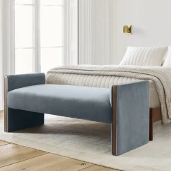 West Elm Schaefer Wood Trim Bench