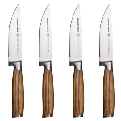 West Elm Schmidt Brothers Zebra Wood Steak Knives (Set of 4)