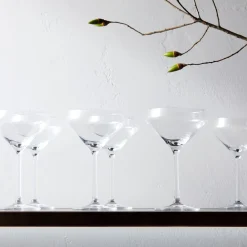 West Elm Schott Zwiesel Pure Crystal Martini Glasses (Set of 6)