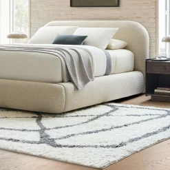 West Elm Scribble Shag Wool Rug