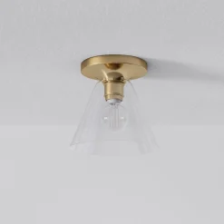 West Elm Sculptural Cone Flush Mount