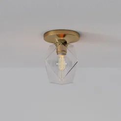West Elm Sculptural Faceted Flush Mount