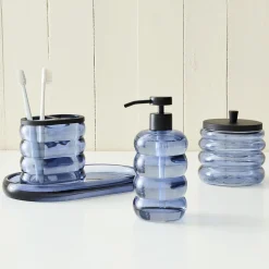 West Elm Sculptural Glass Bath Accessories
