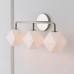 West Elm Sculptural 3-Light Faceted Sconce