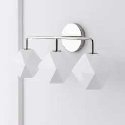 West Elm Sculptural 3-Light Faceted Sconce