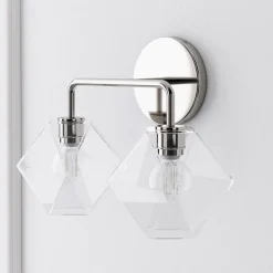 West Elm Sculptural 2-Light Faceted Sconce
