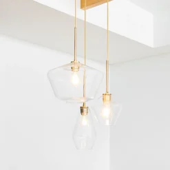 West Elm Sculptural 3-Light Geo Chandelier