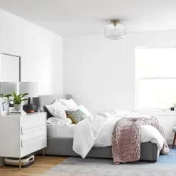 West Elm Sculptural Pebble Flush Mount