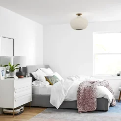 West Elm Sculptural Ribbed Flush Mount