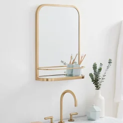 West Elm Seamless Wall Shelf Mirror - 17"W x 23"H