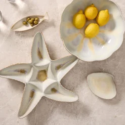 West Elm Seashell Stoneware Serveware Collection