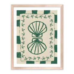 West Elm Seashell Symphony Wall Art by Shatha Al Dafai