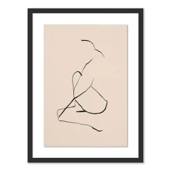 West Elm Series No. 2 Nude Sketch Framed Wall Art by Roseanne Kenny