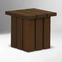 West Elm Sesimbra Outdoor Teak Wood Side Table (20")