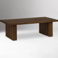 West Elm Sesimbra Outdoor Teak Wood Coffee Table (65")