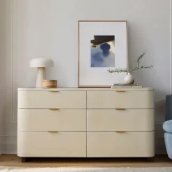 West Elm Shea High-Gloss Enameled Lacquer 6-Drawer Dresser (60")